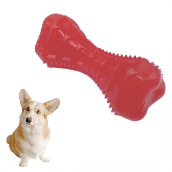 BFS  Köpekler İçin Diş Kaşıma Oyuncağı Tırtıklı Yapıda Plastik Dumbell