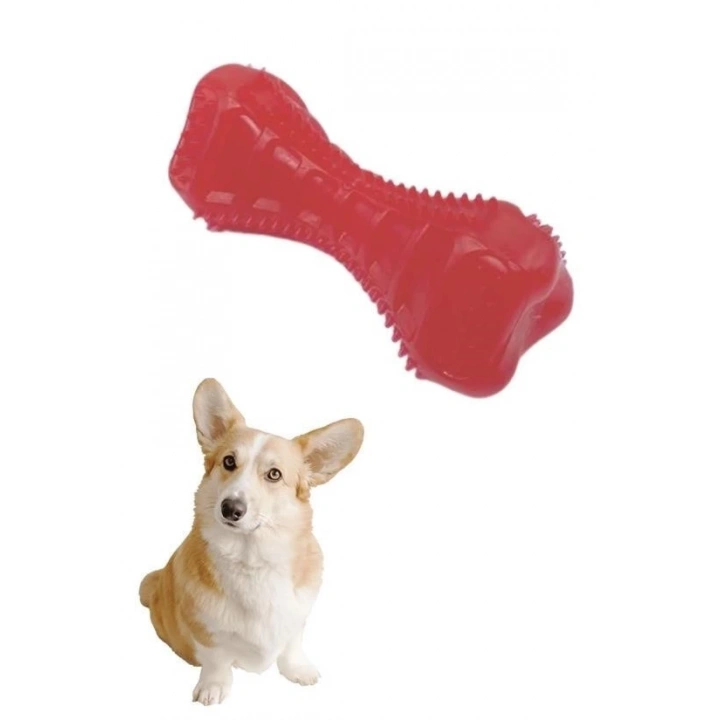 BFS  Köpekler İçin Diş Kaşıma Oyuncağı Tırtıklı Yapıda Plastik Dumbell