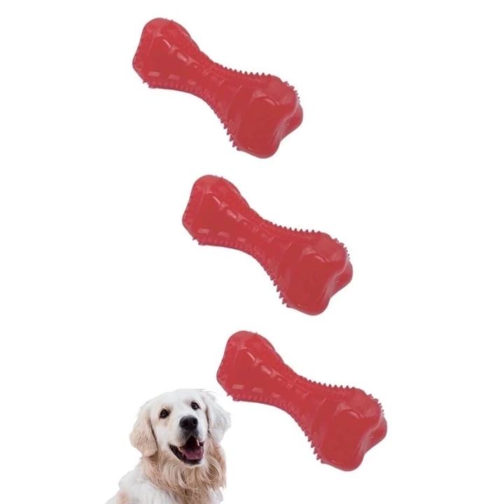 BFS  Köpekler İçin Diş Kaşıma Oyuncağı Tırtıklı Yapıda Plastik Dumbell