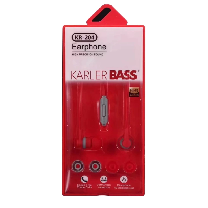 BFS KR-204 Kablolu Kulaklık - Kırmızı