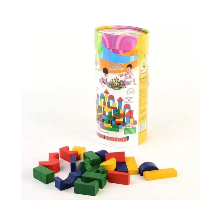 BFS  KR016 WOODOY 100 PARÇA KÜÇÜK KOVALI BLOKLAR 12