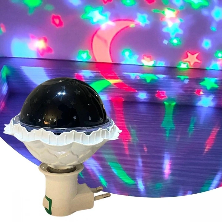 BFS  Kristal Gökyüzü Modlu Yıldızlı Hareketli 360 Derece Dönen Kristal Led Ampül