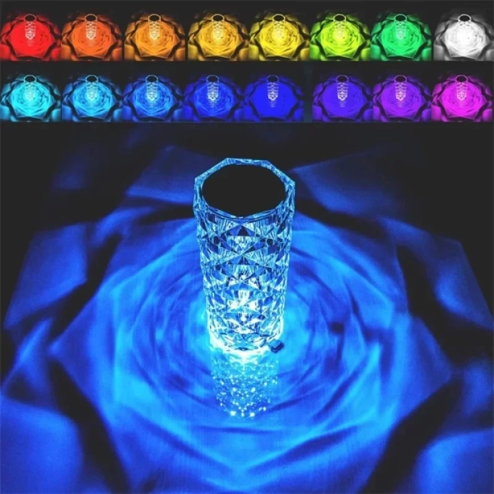 BFS Kristal LED Kumandalı Ve Dokunmatik Masa Lambası