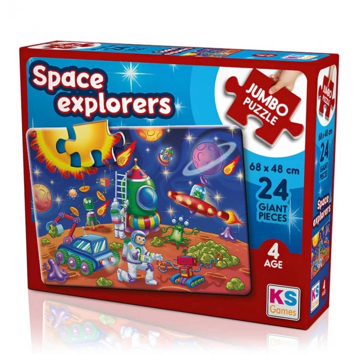 BFS   KS Games Space Explorers 24 Parça Puzzle
