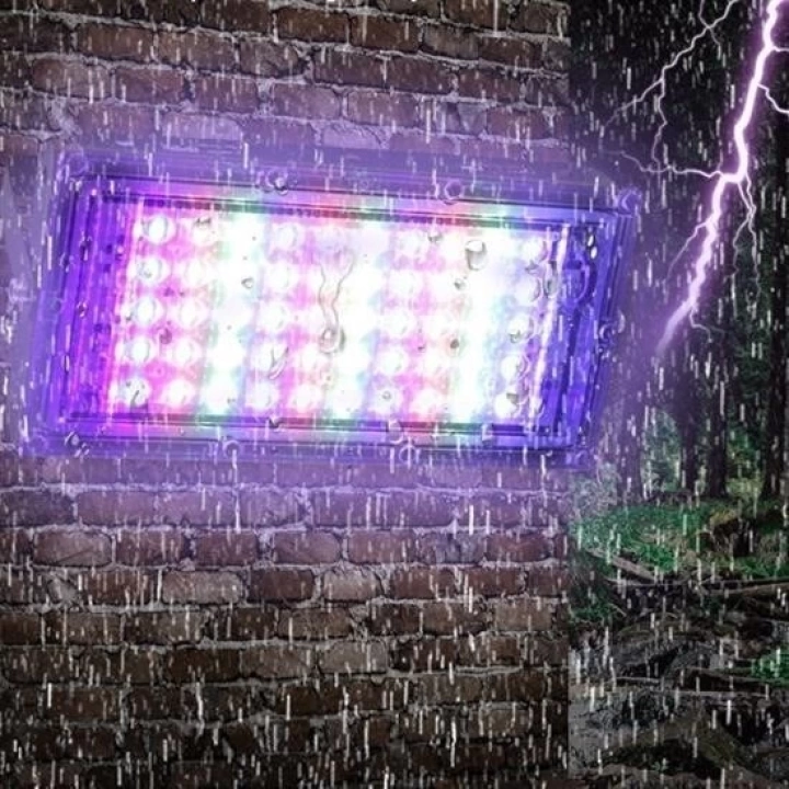 BFS  Kumandalı Led Işık Dış Cephe AydınlatmasıÇok Renkli RGBLed Panel Işık PartiLed Aydınlatma