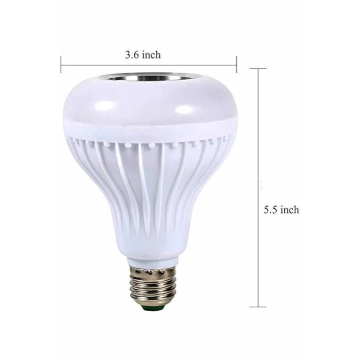 BFS Kumandalı RGB Led Işık Bluetooth Hoparlör Ses Lambası Renkli Ampul