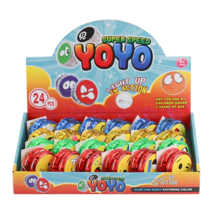 BFS   KZL-2025-2 Işıklı Emojili Yoyo -Kızılkaya Oyuncak