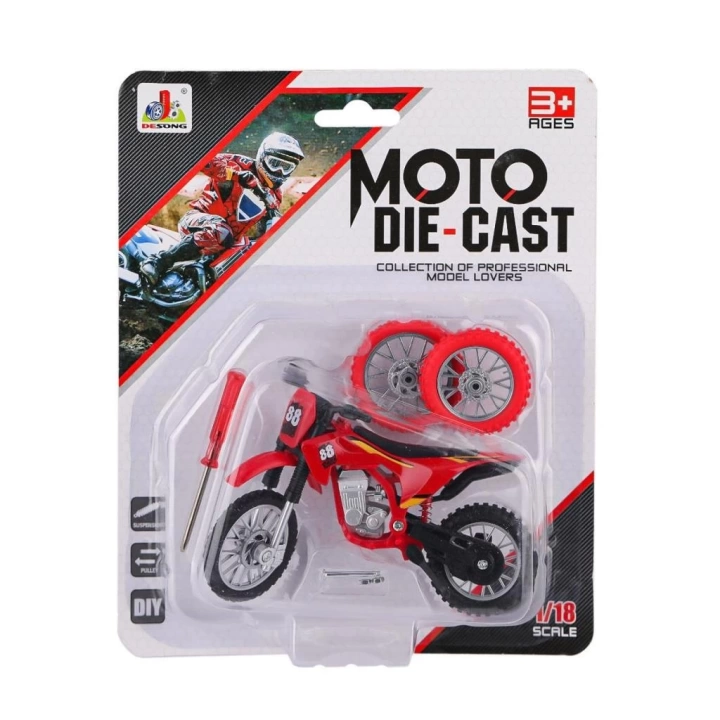 BFS   KZL-DS927 Motorsiklet DIY Tornavidalı 1:18 -Kızılkaya Oyuncak