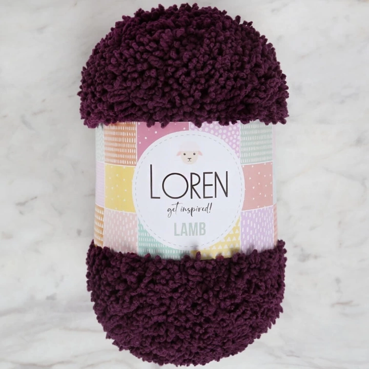 BFS  Lamb Patlıcan Moru El Örgü İpi - R015