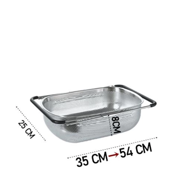 BFS Lavabo Süzgeci Ayarlanabilir Kevgir 304 Paslanmaz Çelik