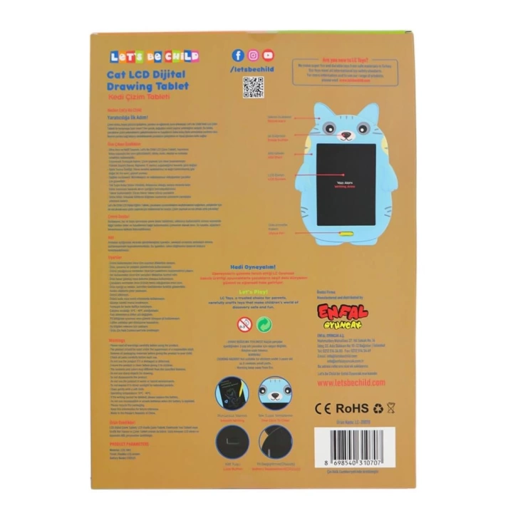 BFS   LC-31070 Kedi Çizim Tableti 8.5 inç