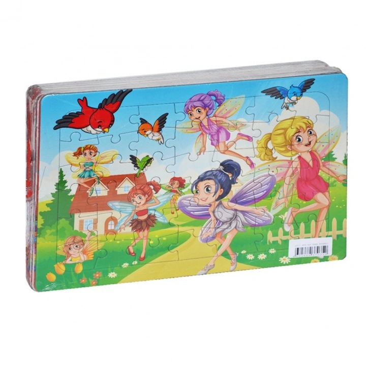 BFS  LC073 Laço, Orta Boy Frame Boyamalı Puzzle 9 Model