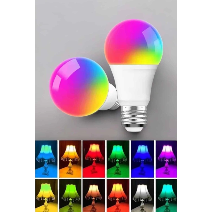 BFS Led Ampul Enerji Dostu RGB Işıklı 100W Led Işık