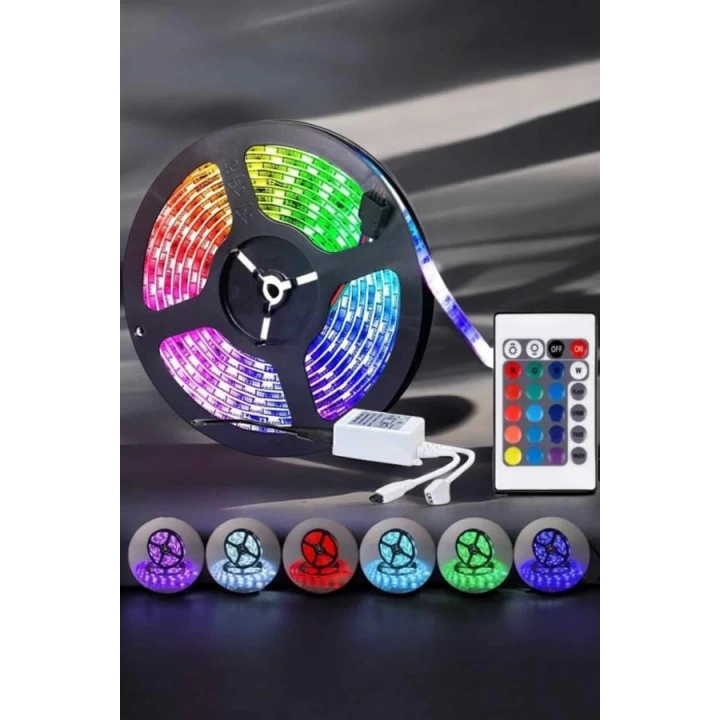 BFS Led Işık 5 Metre Şerit Led RGB Işıklı