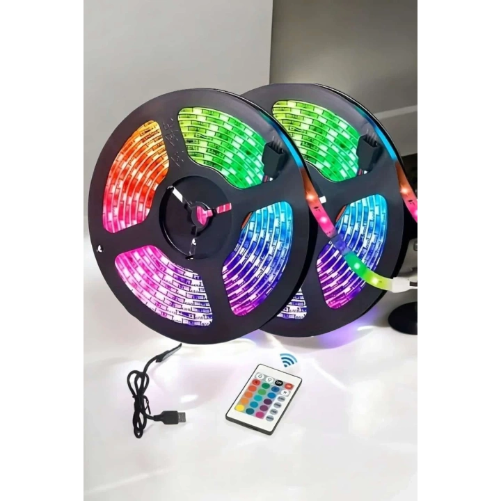 BFS Led Işık 5 Metre Şerit Led RGB Işıklı