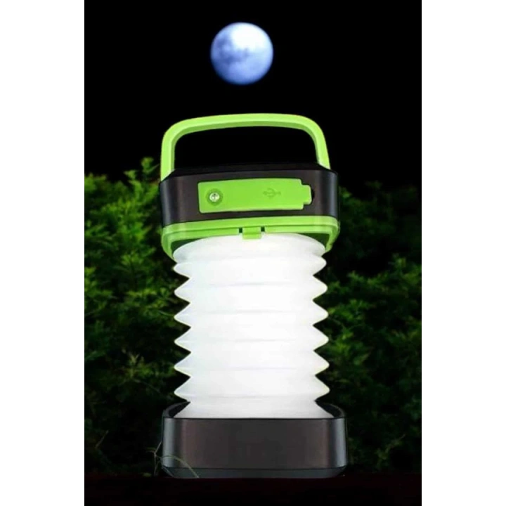 BFS Led Lamba Kamp Lambası Hafif Taşınabilir Şarj Süreli Akordeon El Fenerli