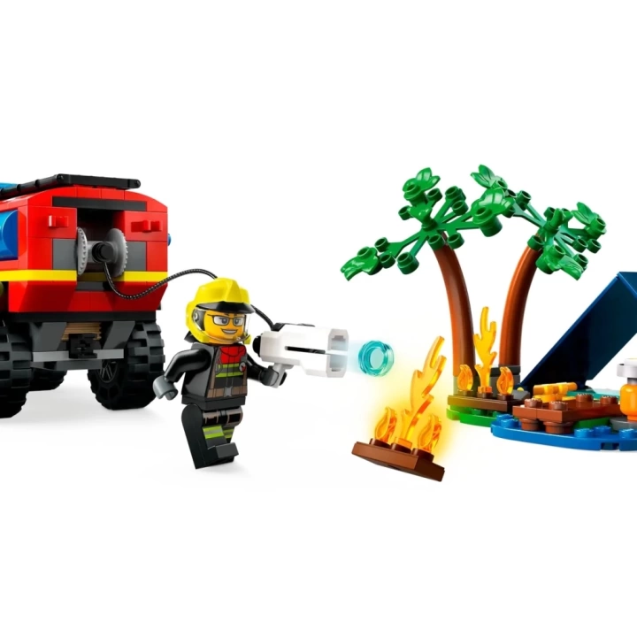 BFS   LEGO 4x4 Kurtarma Botlu İtfaiye Kamyonu
