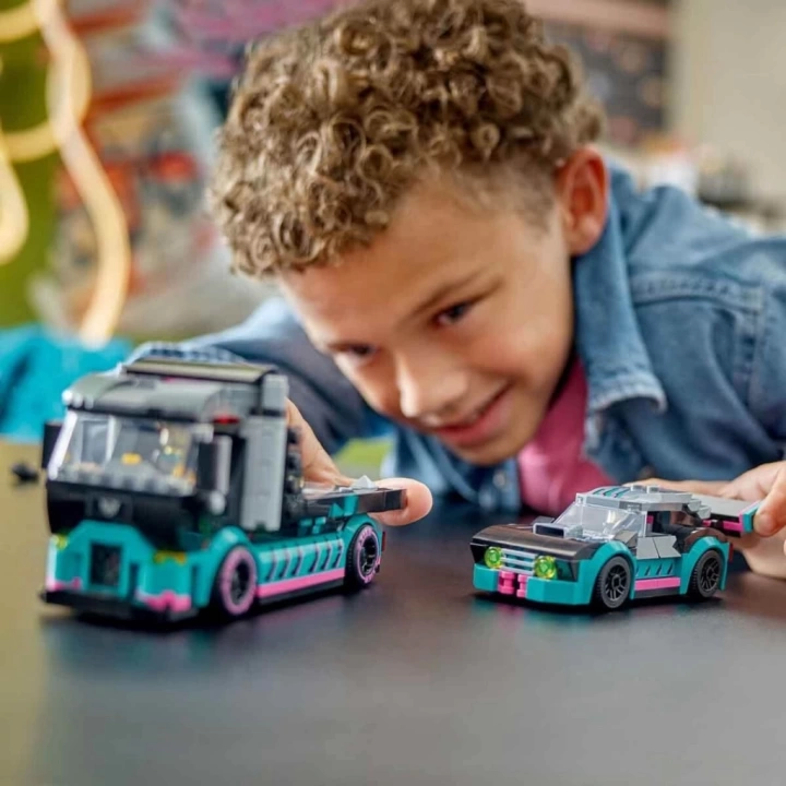 BFS  LEGO City Yarış Arabası ve Araba Taşıyıcı Kamyon 60406