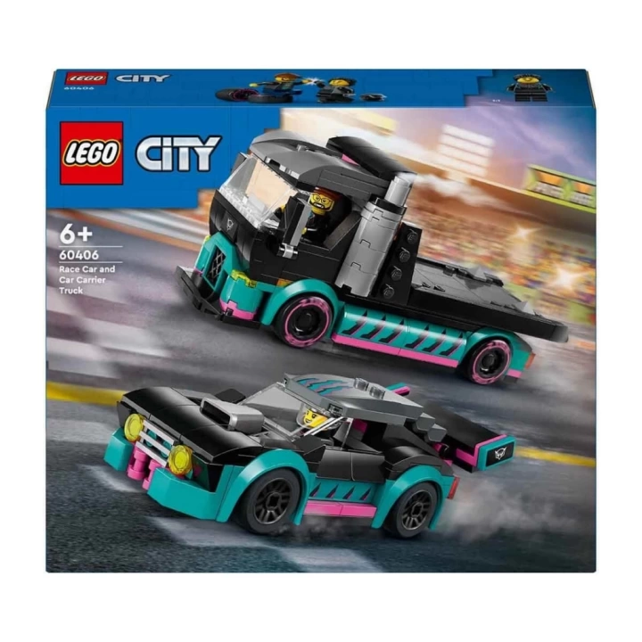 BFS  LEGO City Yarış Arabası ve Araba Taşıyıcı Kamyon 60406