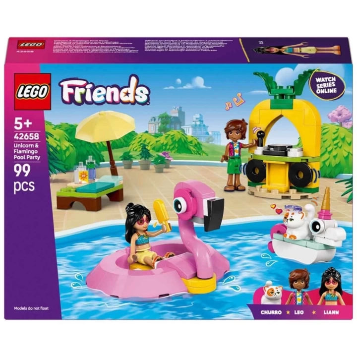BFS  LEGO Friends Tek Boynuzlu At ve Flamingo Havuz Partisi 42658