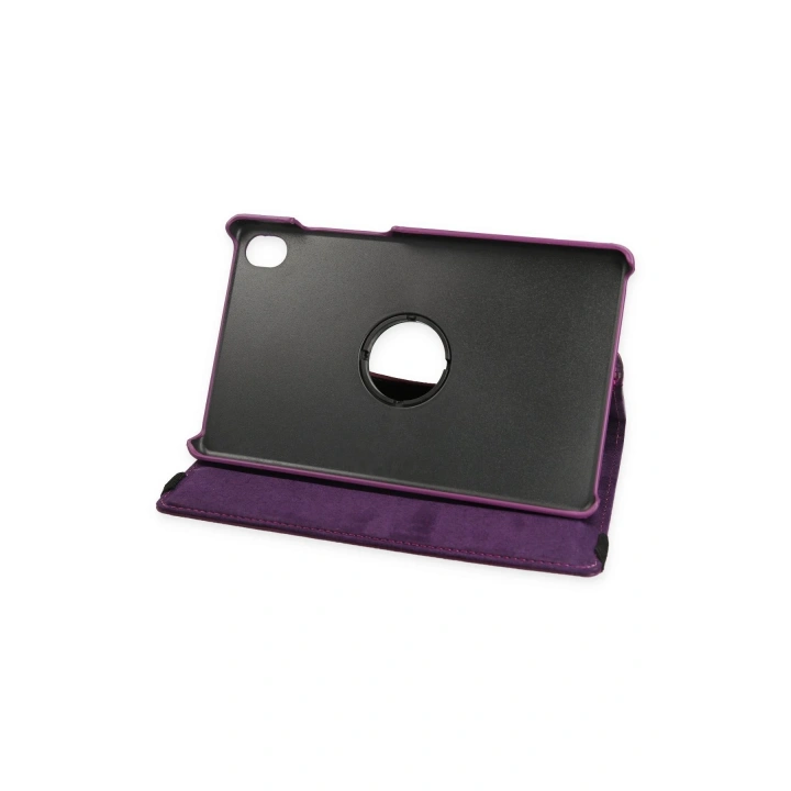 BFS  Lenovo Tab M8 Kılıf 360 Tablet Deri Kılıf - Mürdüm