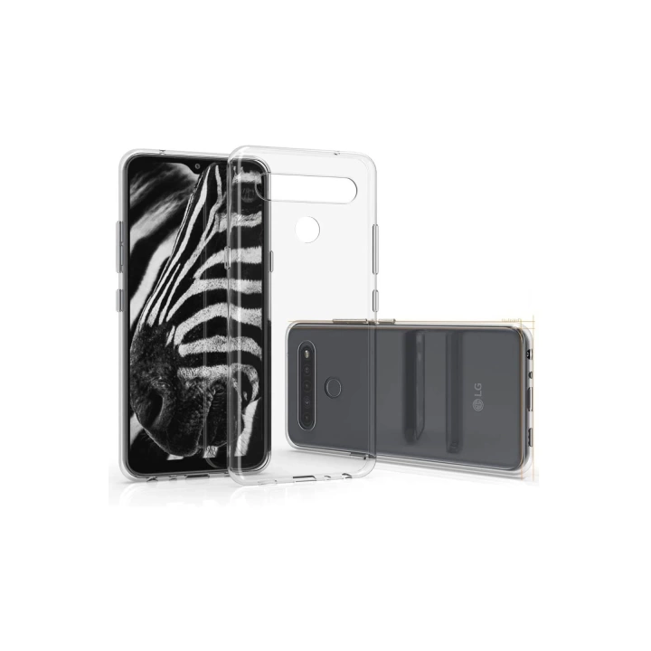 BFS  LG K41S Kılıf Lüx Şeffaf Silikon - Şeffaf