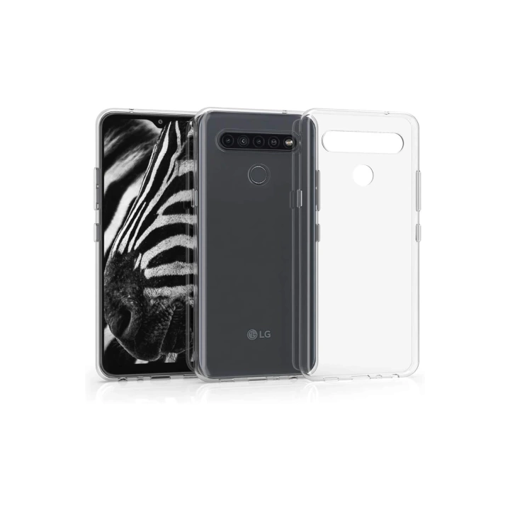 BFS  LG K41S Kılıf Lüx Şeffaf Silikon - Şeffaf