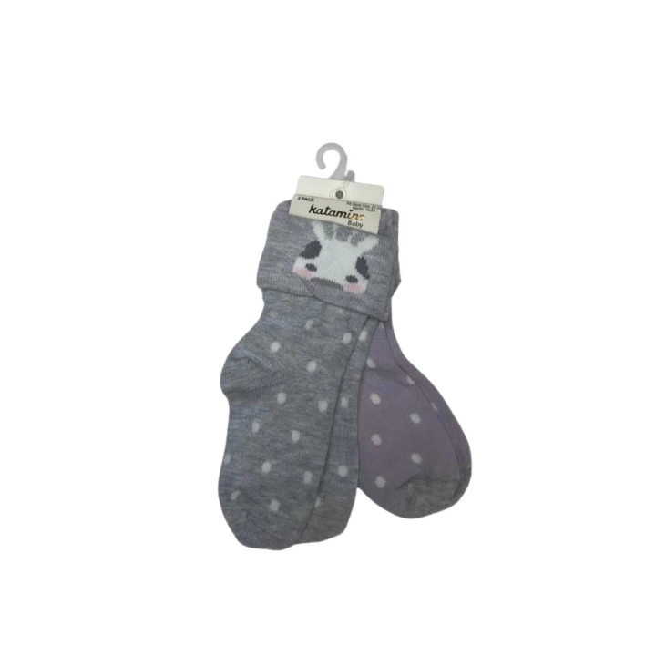 BFS    Lintan 2li Bebek Soket Çorap K46272 Asorti