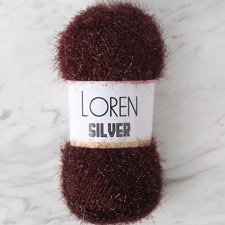BFS LOREN SILVER KAHVERENGİ EL ÖRGÜ İPİ - RS0093 - 34089