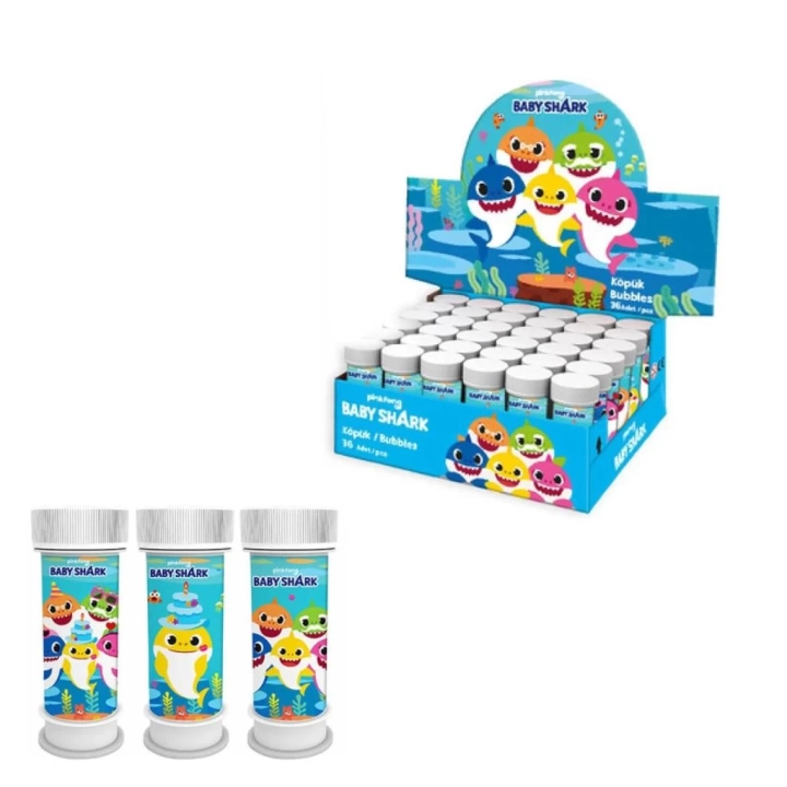 BFS   LPB6300 Balonevi, Baby Shark Köpük Balon 36lı Kutu