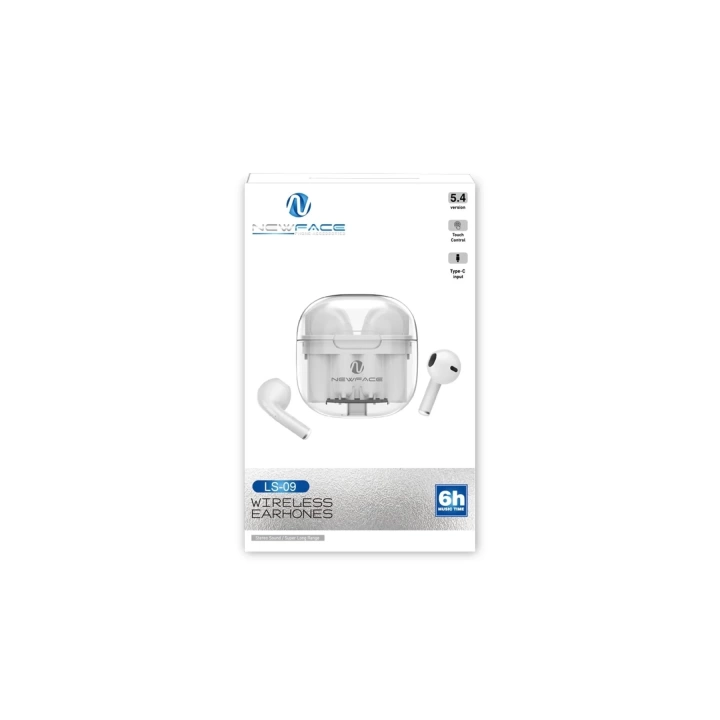 BFS LS-09 Bluetooth 5.3 TWS Kablosuz Airpods Kulaklık - Pembe