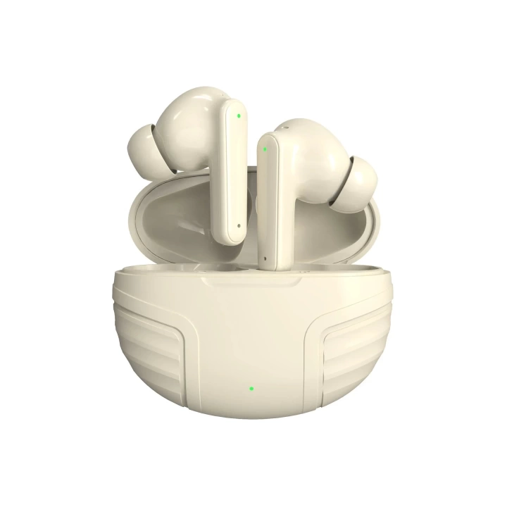 BFS LS-19 Aktif Gürültü Engelleyici Özellikli Bluetooth 5.4 Kablosuz Airpods Kulaklık - Krem
