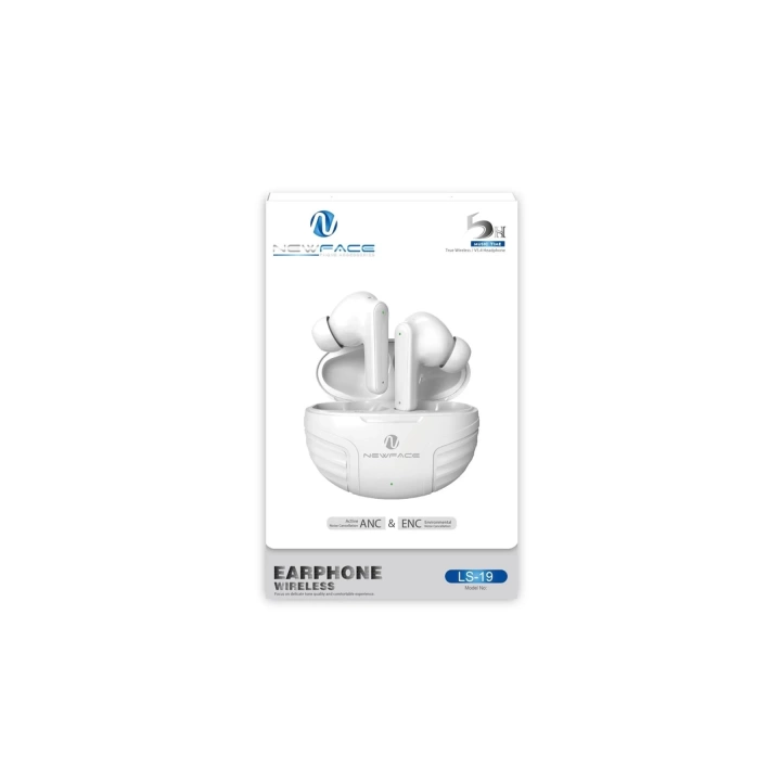 BFS LS-19 Aktif Gürültü Engelleyici Özellikli Bluetooth 5.4 Kablosuz Airpods Kulaklık - Siyah