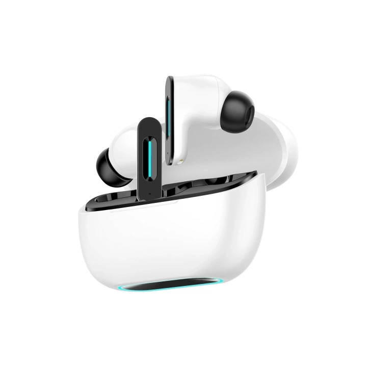 BFS LS-518 Aktif Gürültü Engelleyici Özellikli TWS Airpods Kulaklık - Beyaz-Siyah