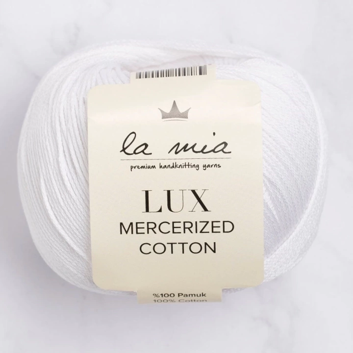 BFS  Lux Mercerized Cotton Beyaz El Örgü İpi - 2 - 33742