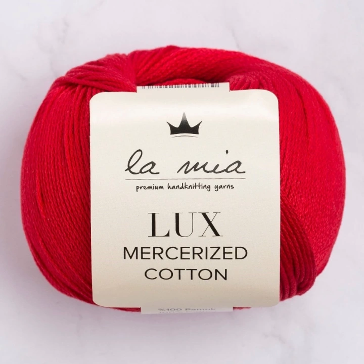 BFS  Lux Mercerized Cotton Kırmızı El Örgü İpi - 19 - 33745