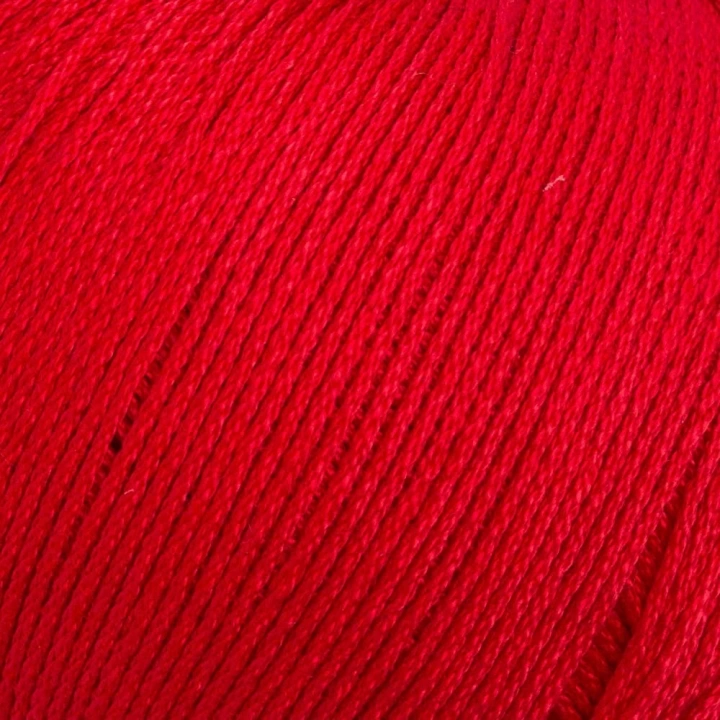 BFS  Lux Mercerized Cotton Kırmızı El Örgü İpi - 19 - 33745