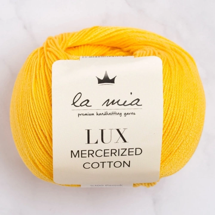 BFS  Lux Mercerized Cotton Koyu Sarısı El Örgü İpi - 181 - 33754