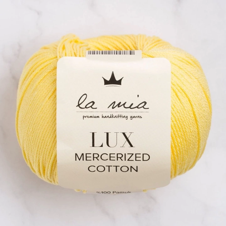 BFS  Lux Mercerized Cotton Sarı El Örgü İpi - 177 - 33753
