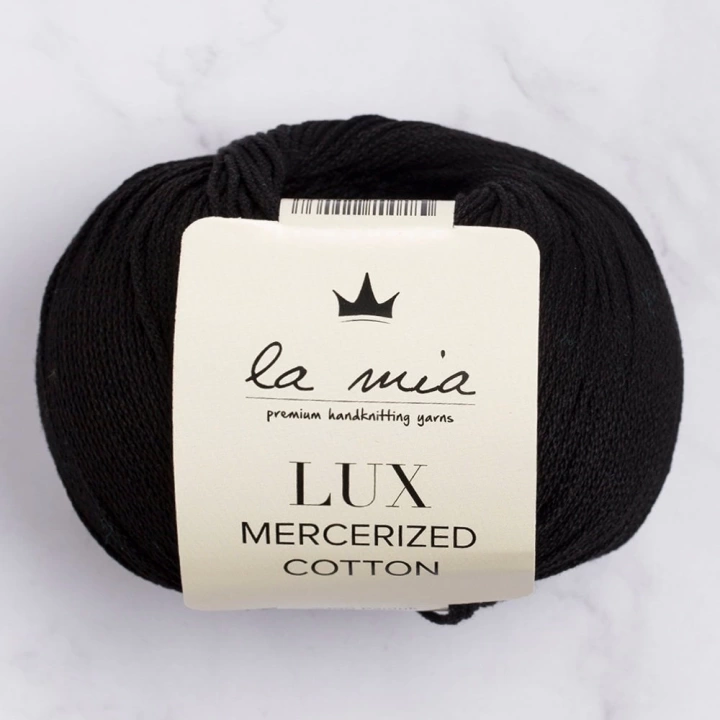 BFS  Lux Mercerized Cotton Siyah El Örgü İpi - 1 - 33741
