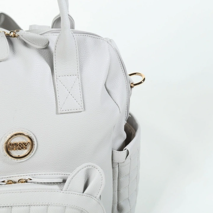 BFS M&Y Kitty Deri Anne Bebek Bakım Sırt Çantası 7271 Gri