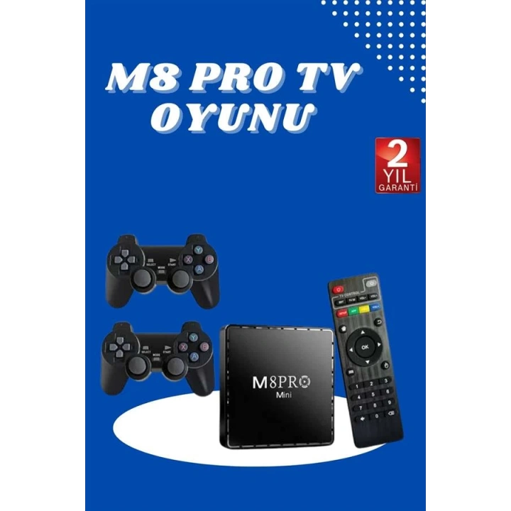 BFS M8 PRO MINI 4 8 10 K HD HDR Android Tv 5G Retro 10000 Oyunlu