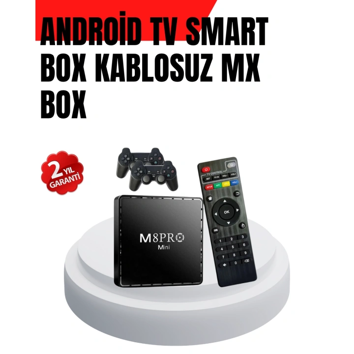 BFS M8Pro 2GB RAM + 64GB Retro Oyunlu TV Box