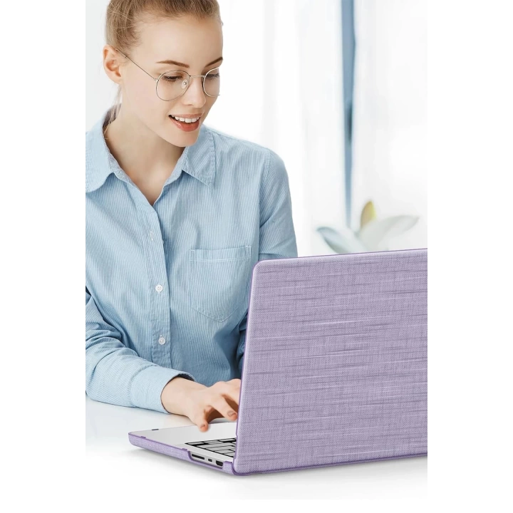 BFS Macbook Air 13 Macbook Kumaş Kapak - Mor
