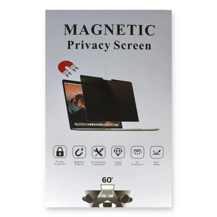 BFS Macbook Air 13.3 Macbook Manyetik Hayalet Ekran Koruyucu - Siyah