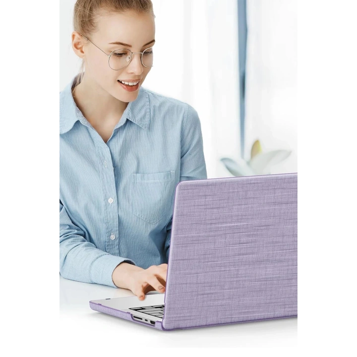 BFS Macbook Air 13.6 Macbook Kumaş Kapak - Mor