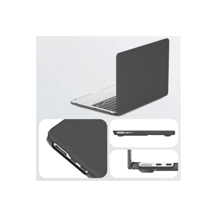 BFS Macbook Air 15 2024 Macbook Deri Kapak - Gri