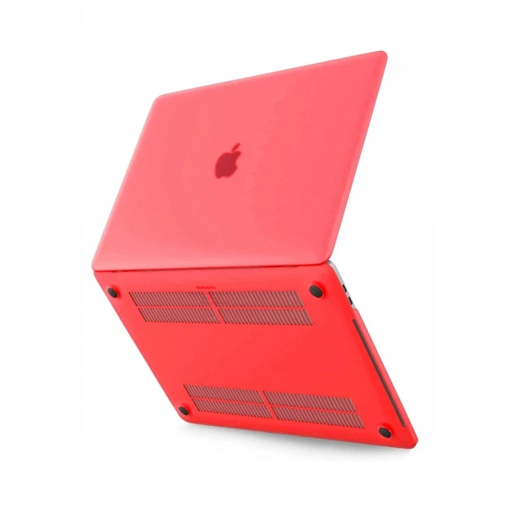 BFS  Macbook Pro 13 2021 Macbook Buzlu Kapak - Kırmızı