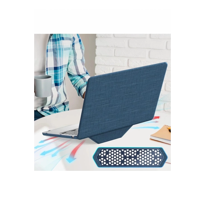 BFS Macbook Pro 16 2021 Macbook Kumaş Kapak - Lacivert