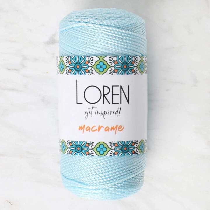 BFS  Macrame Bebe Mavi El Örgü İpi - RM 0221 - 34354